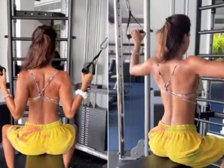 Disha Patani: మోటివేట్ చేస్తుందా.. వీపందం చూపించి మంట పెడుతుందా..?