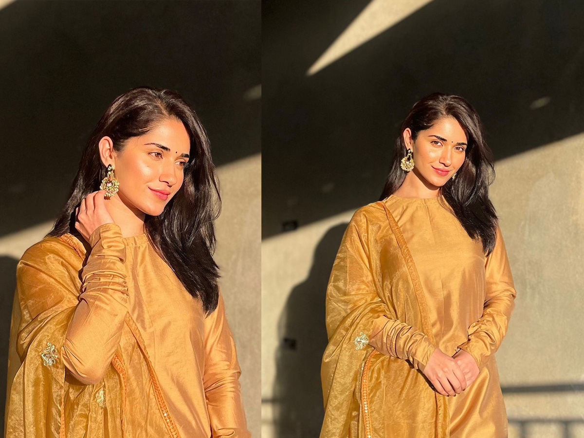 Ruhani Sharma: బంగారు వర్ణంలో మెరిసిపోతున్న ముద్దుగుమ్మ..