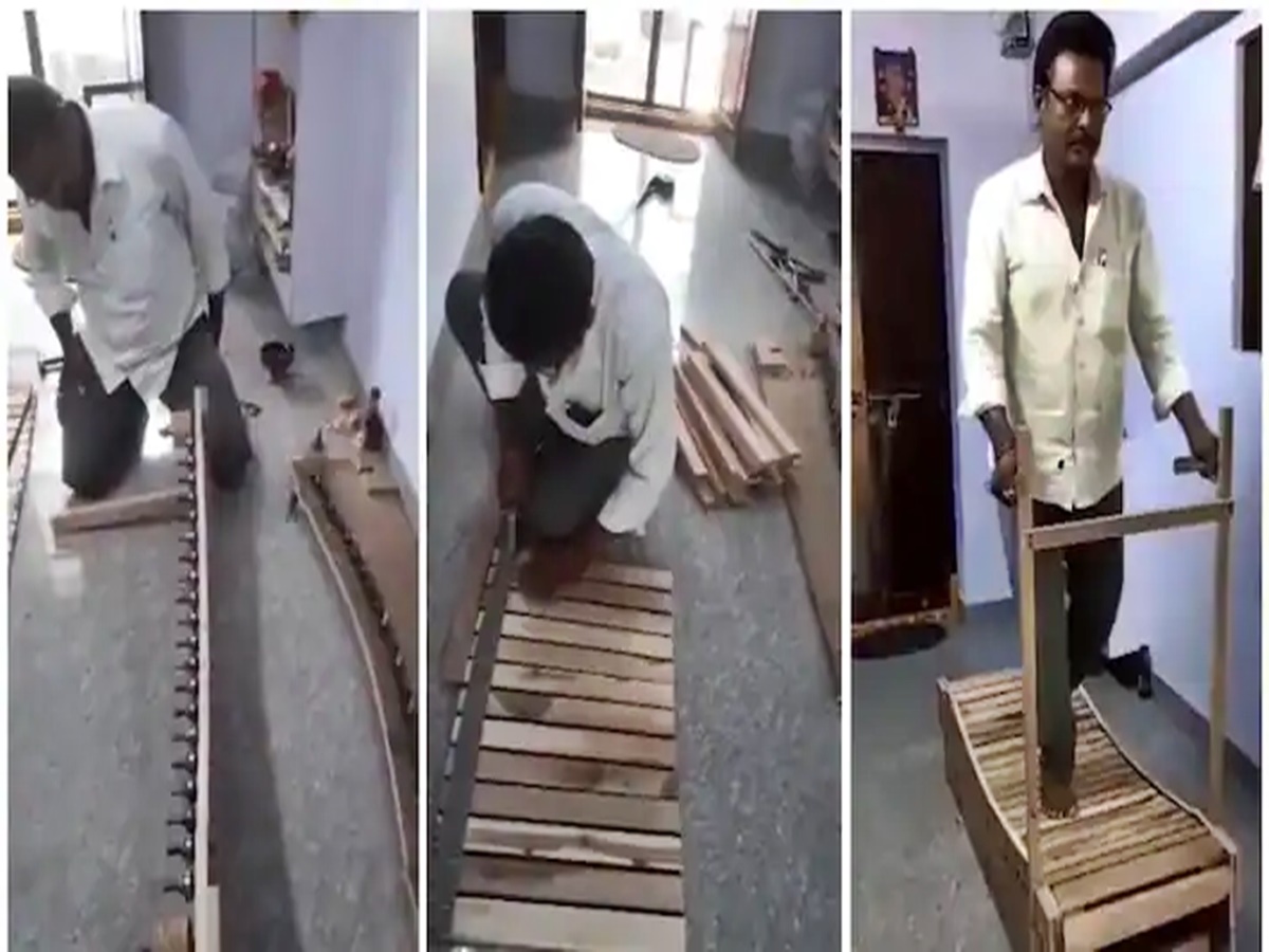 Viral News: వుడెన్ ట్రెడ్‌మిల్.. దీనికి కరెంట్ కూడా అవసరం లేదండోయ్