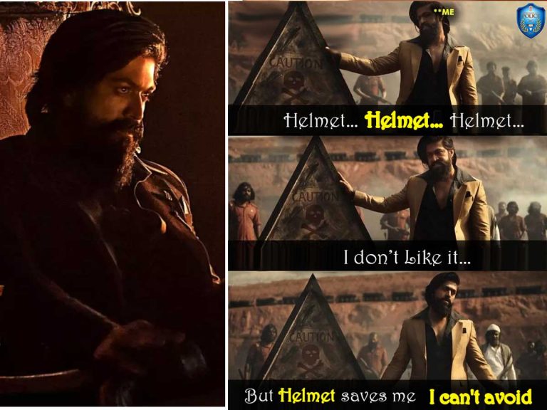 Hyderabad City Police : హెల్ మేట్ ను దూరంగా ఉంచండి… “కేజీఎఫ్ 2″పై మీమ్