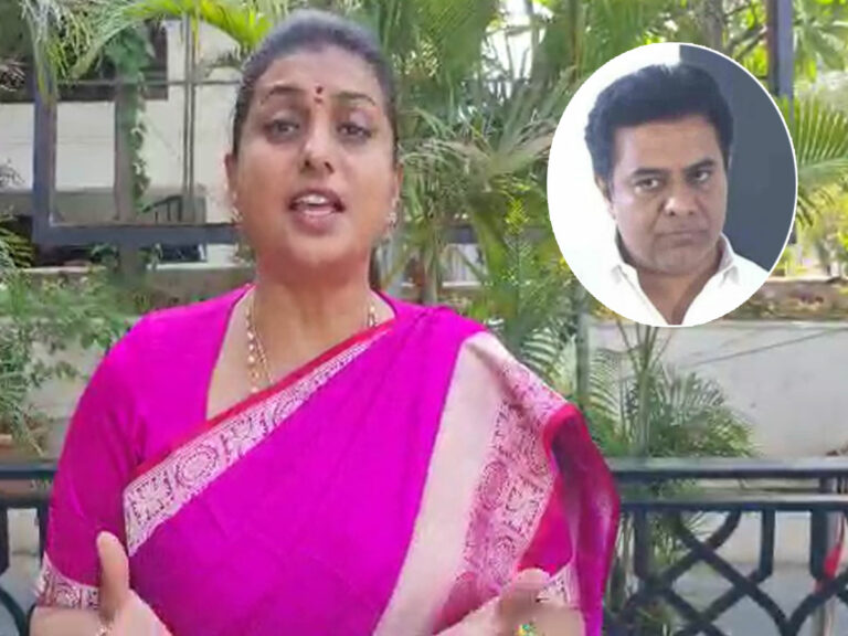 RK Roja: కేటీఆర్‌ వ్యాఖ్యలపై రోజా రియాక్షన్‌..