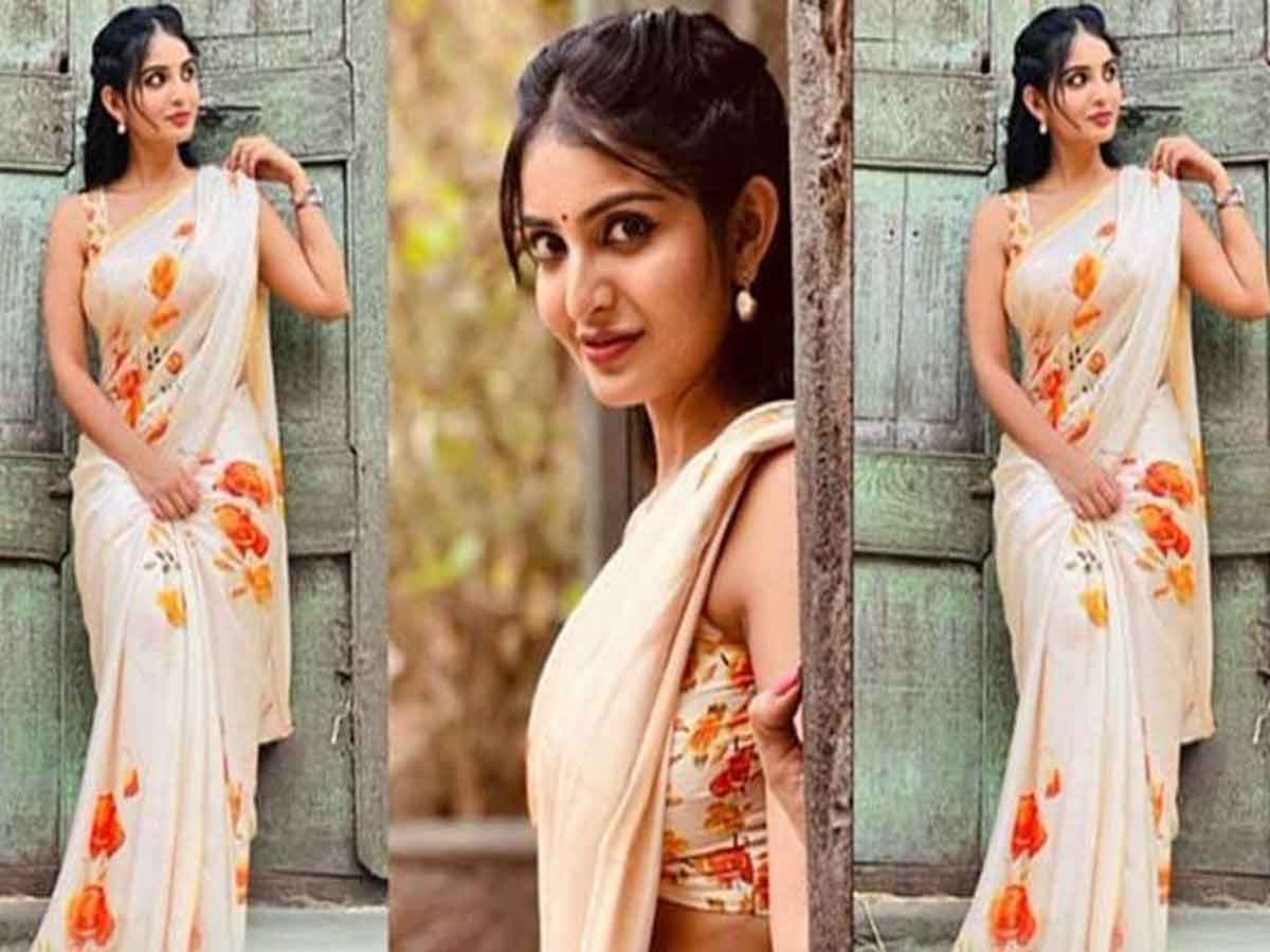 Ananya Nagalla: పూల పూల చీరలో అచ్చ తెలుగందం..