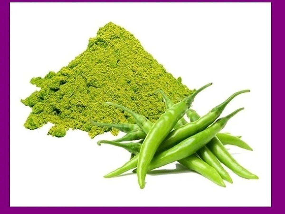 Green Chilly Powder: ఎర్ర కారంపొడి స్థానంలో పచ్చ కారంపొడి వచ్చేస్తోంది