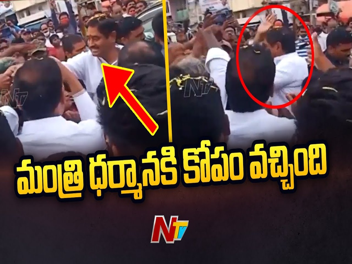 Srikakulam: వైరల్ వీడియో.. వైసీపీ కార్యకర్తపై చేయి చేసుకున్న మంత్రి ధర్మాన