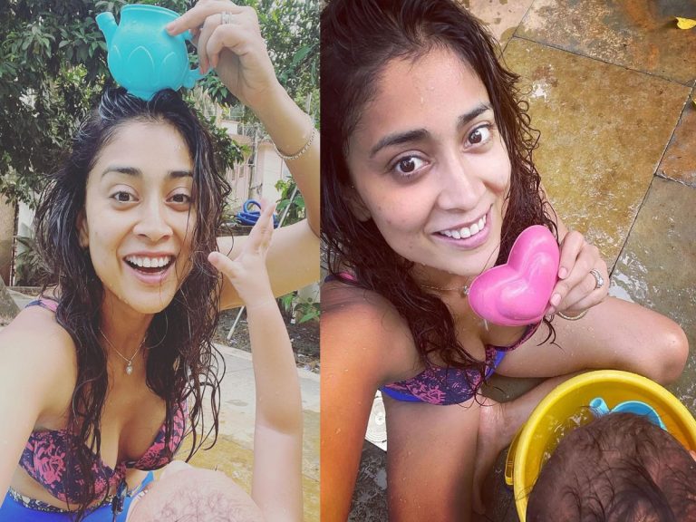 Shriya Saran: కూతురుతో అందాల భామ చిలిపి అల్లరి..