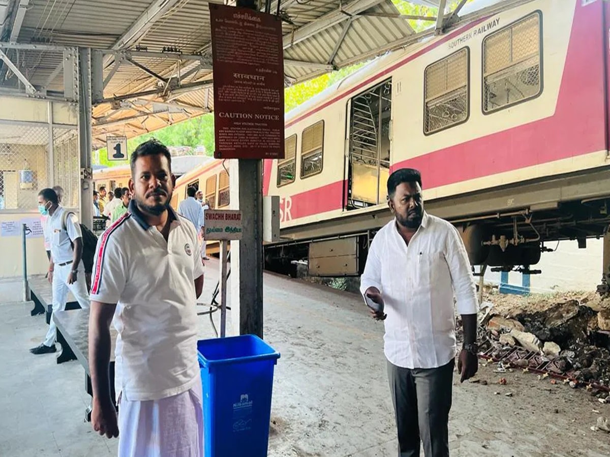 Chennai: ప్లాట్‌ఫారంపైకి దూసుకొచ్చిన రైలు.. తప్పిన ప్రాణనష్టం