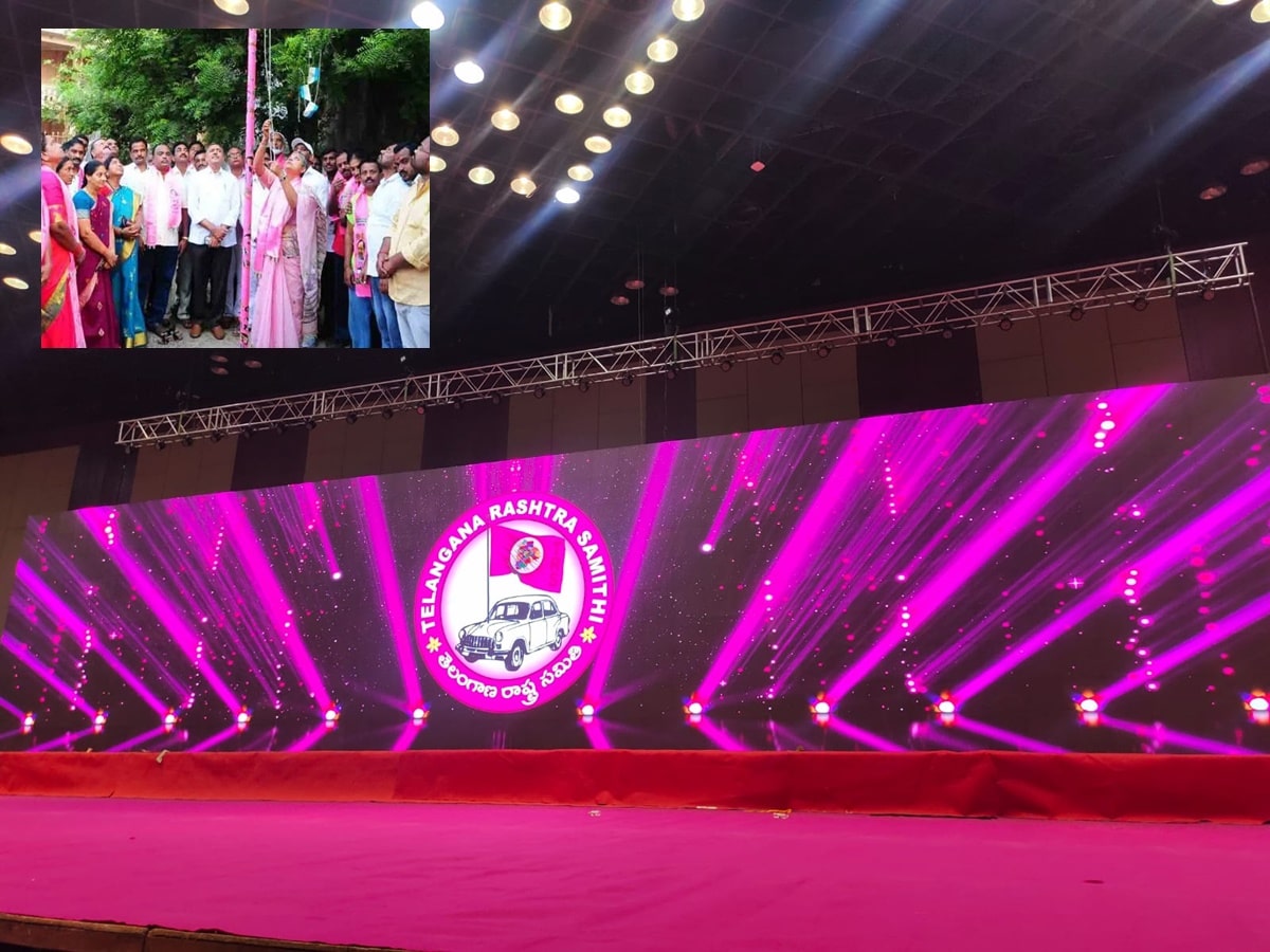 Trs foundation day: ఊరు.. వాడ.. గులాబీ జెండాల రెపరెపలు