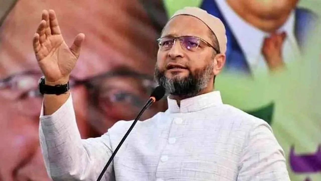 Asaduddin Owaisi: National anthem in madrassas అస Asaduddin fires on Gnanavapi mosque survey