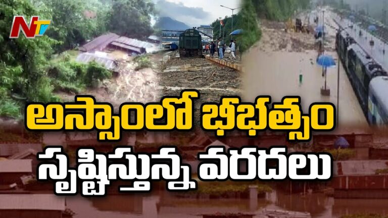 Assam Floods : అస్సాంలో పోటెత్తిన వరదలు.. నీట మునిగిన వందలాది గ్రామాలు