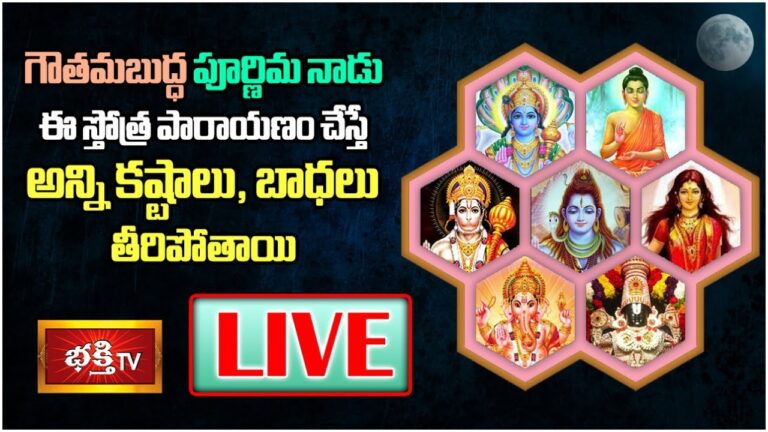 LIVE:  గౌతమబుద్ధ పూర్ణిమ నాడు ఈ స్తోత్ర పారాయణం చేస్తే…