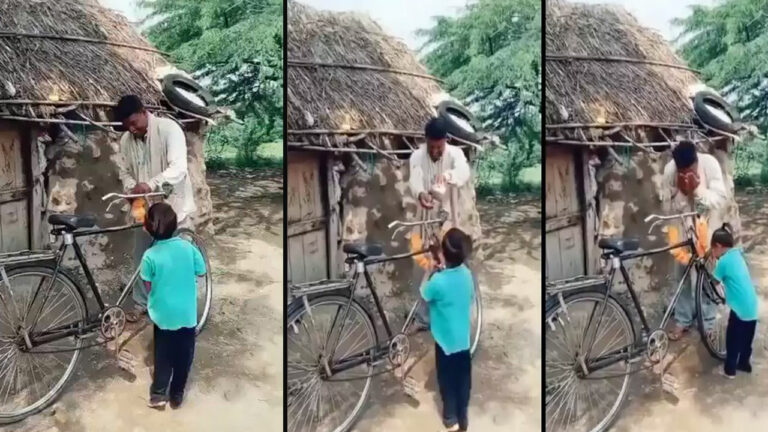 Viral: సెకండ్ హ్యాండ్‌లో సైకిల్ కొన్న నాన్న.. మురిసిపోయిన కుమారుడు..!