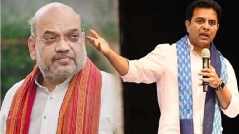 KTR:‘’వచ్చాడు.. తిన్నాడు.. తాగాడు.. వెళ్లాడు..’’ అమిత్​షా పై కేటీఆర్ సెటైర్