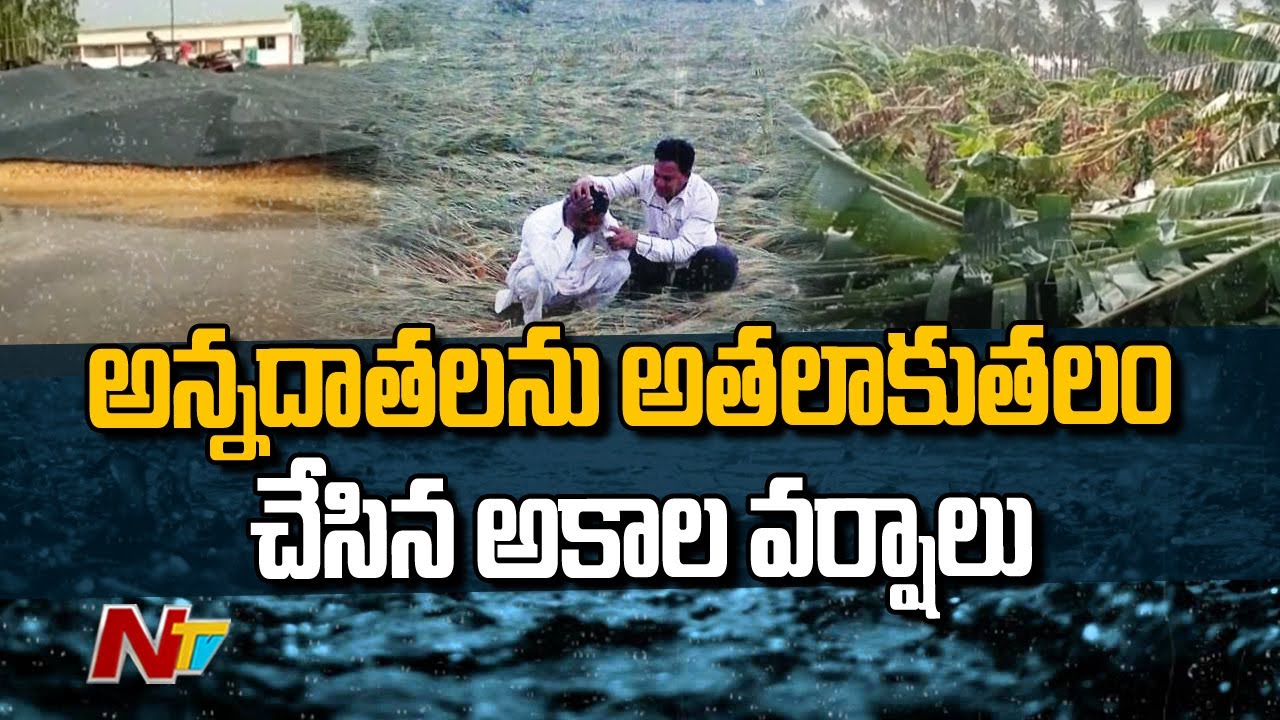 Rains Damage:అకాలవర్షాలు.. అన్నదాతకు కష్టాలు