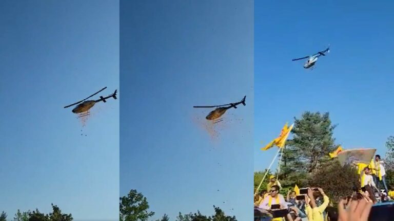 TDP Mahanadu : ఎన్టీఆర్‌ విగ్రహంపై హెలికాప్టర్‌ నుంచి పూలవర్షం..