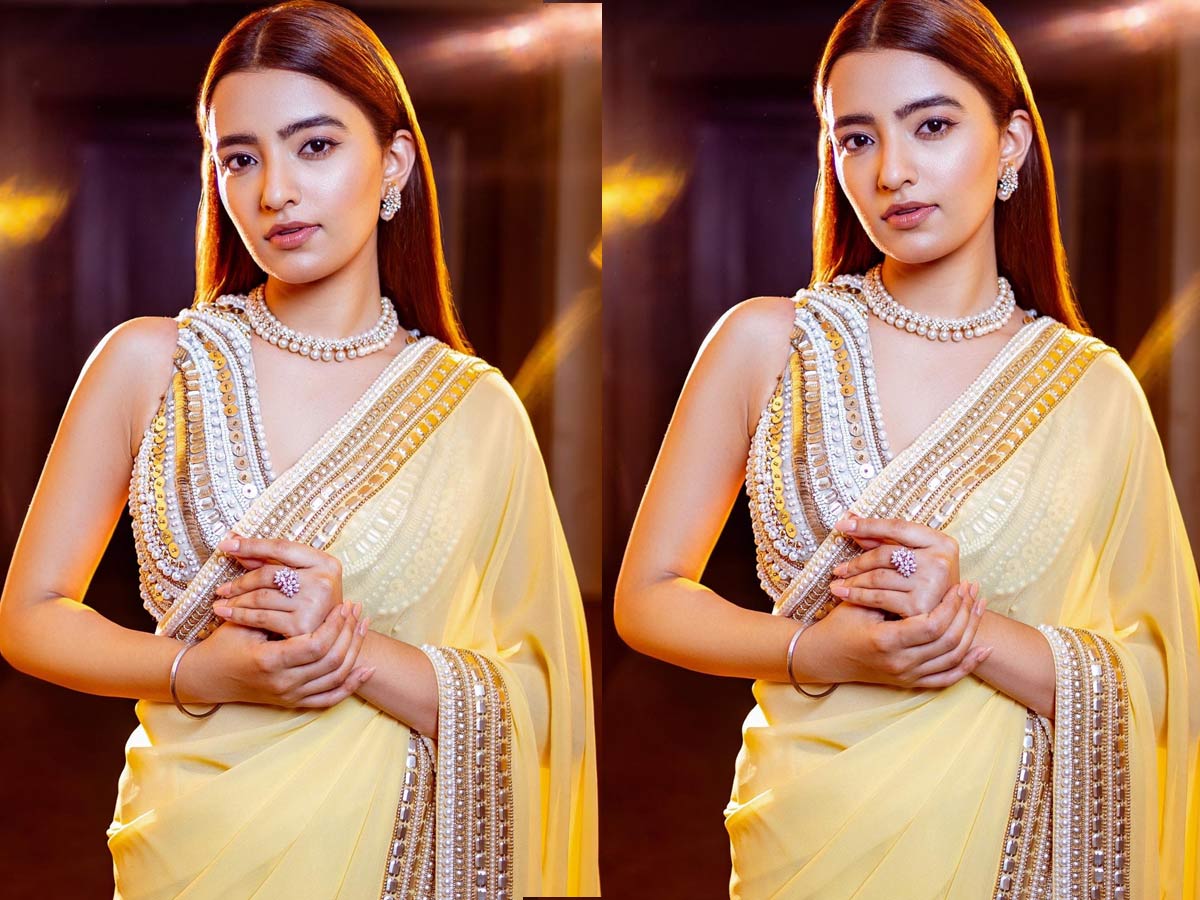 Rukshar Dhillon: ముత్యాల చీరలో ముత్యంలా మెరిసిపోతుందే..