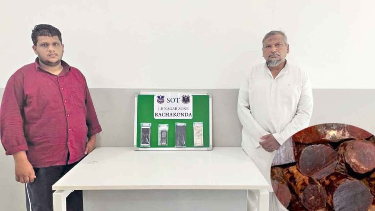 Hyderabad:‘పుష్ప’ తరహాలో స్మగ్లింగ్.. అరటిపండ్ల చాటున ఎర్ర చందనం