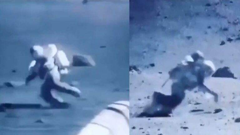 Viral Video: చంద్రుడిపై జారిపడ్డ వ్యోమగామి.. మైకేల్ జాక్సన్‌లా మూన్‌వాక్ అంటూ..