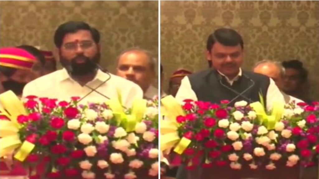 Eknath Shinde Takes Oath As Maharashtra Chief Minister, Fadnavis As Deputy Cm