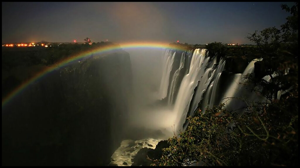 Moonbow At Victoria Waterfalls