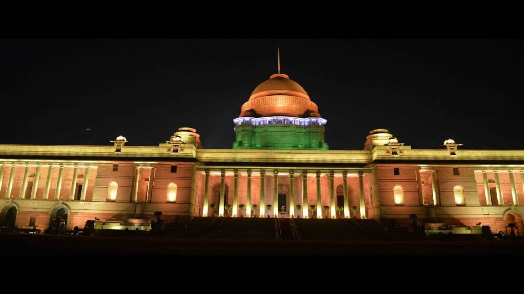 This Is Rashtrapati Bhavan The Place Where The Indian President Resides.