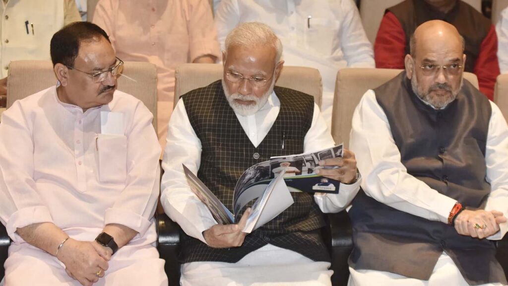 Amithsha, Modi, Jp Nadda