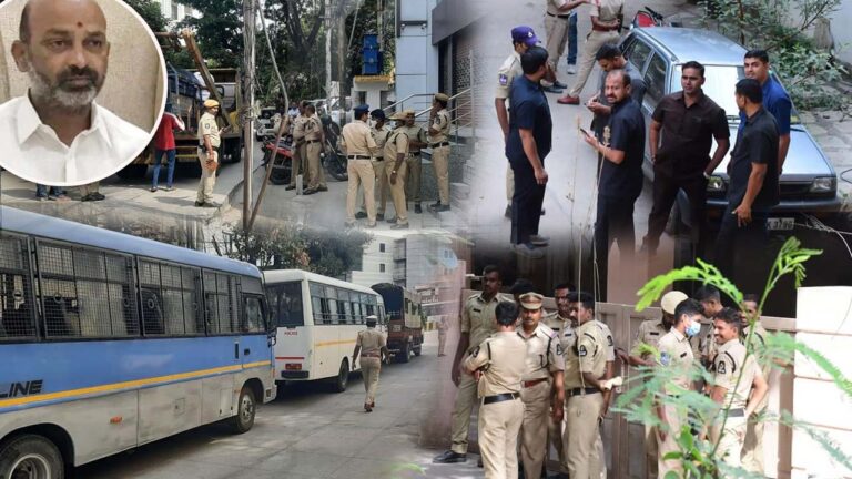 Breaking: బండి సంజ‌య్ హౌజ్ అరెస్ట్‌