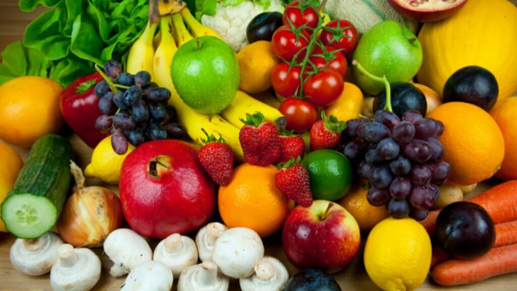 Colourful Vegetables And Fruits 1280x720