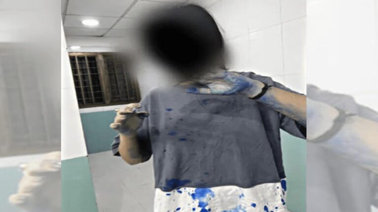 New Delhi: మంత్రి కుమారుడిపై అత్యాచార ఆరోపణలు చేసిన యువతిపై ఇంక్ దాడి