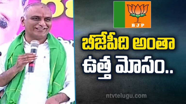 Minister Harish Rao : బీజేపీది అంతా ఉత్త మోసం..