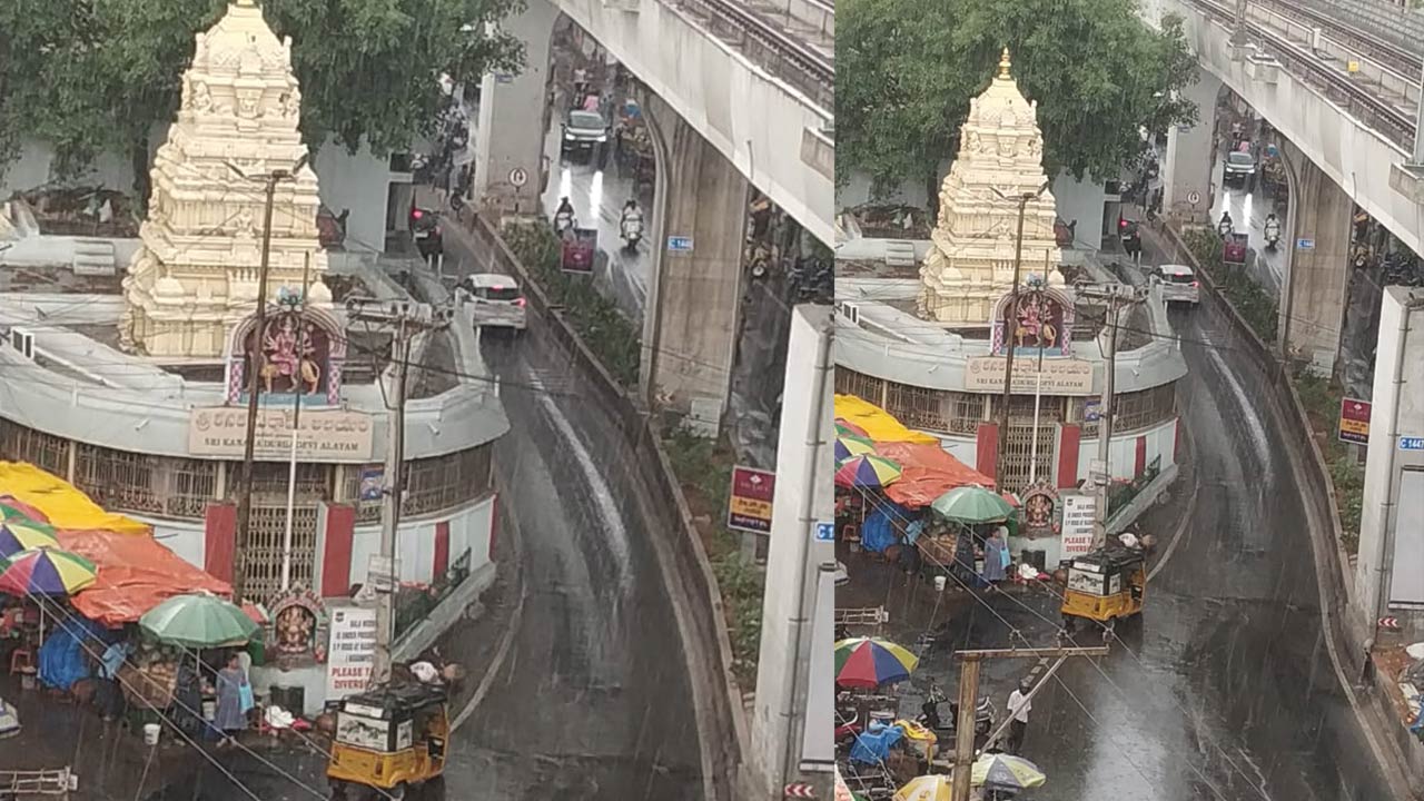 Hyderabad Rains : హైదరాబాద్‌లో పలు చోట్ల భారీ వర్షం..