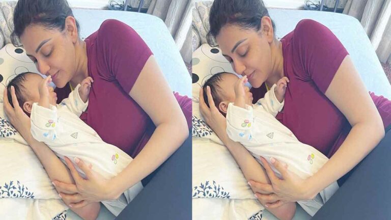 Kajal Aggarwal: తొలిసారి కొడుకును చూపించిన కాజల్.. ఫోటో వైరల్