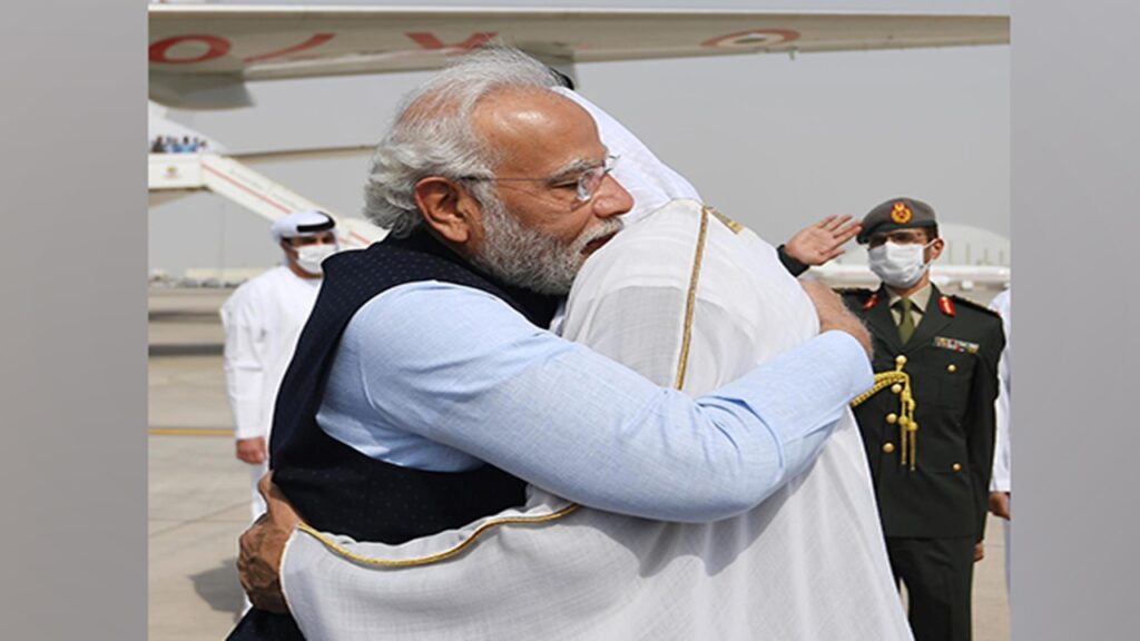 Uae President Receives Pm Modi At Airport