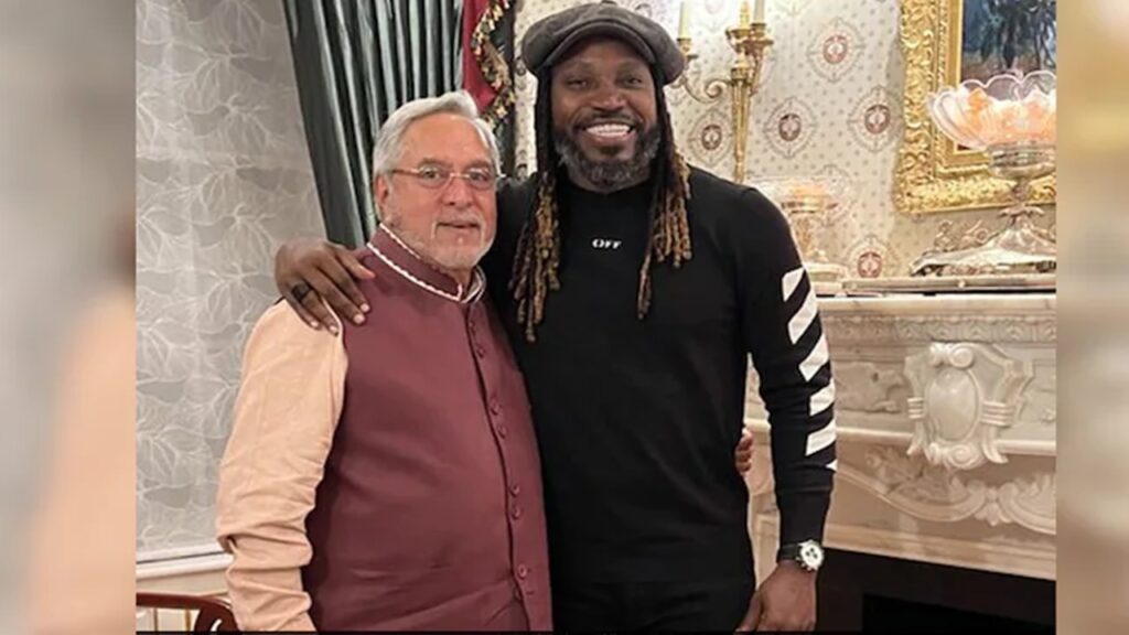 Vijay Mallya And Chris Gayle Photo