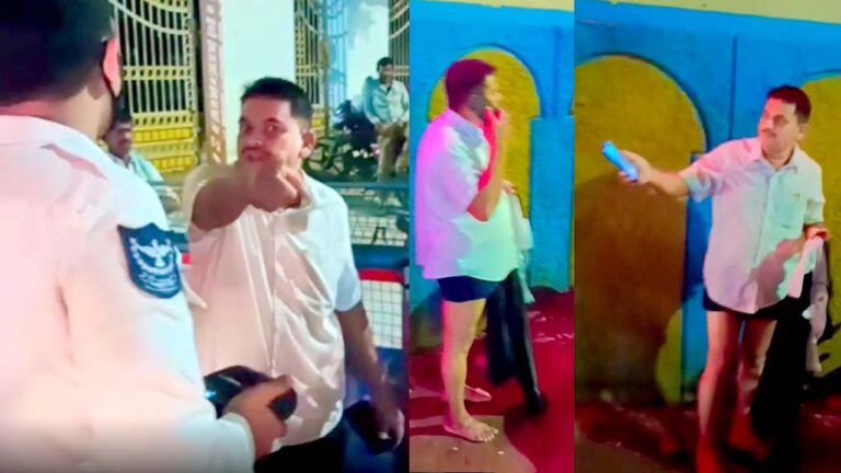 Drunk And Driving: పాతబస్తీలో మందు బాబు హల్చల్.. పోలీసుల ముందే ప్యాంట్‌ విప్పి మరీ..