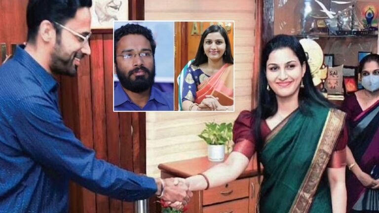 Husband takes over as collector from wife: భార్య నుంచి కలెక్టర్‌ బాధ్యతలు స్వీకరించిన భర్త..
