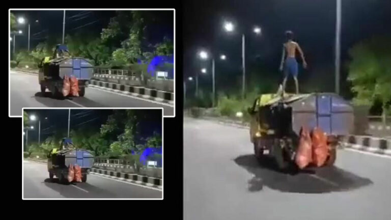 Man Push-Up On Moving Truck: రన్నింగ్‌ ట్రక్కుపై హీరోలా పోజులు.. చివరకు ఇలా..!
