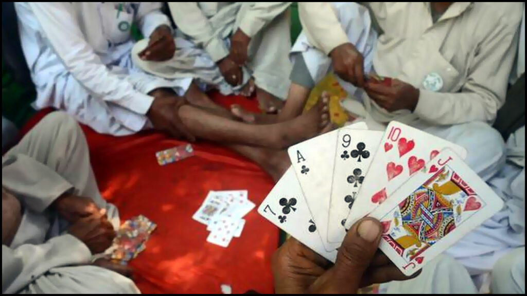 Police Caught Playing Cards