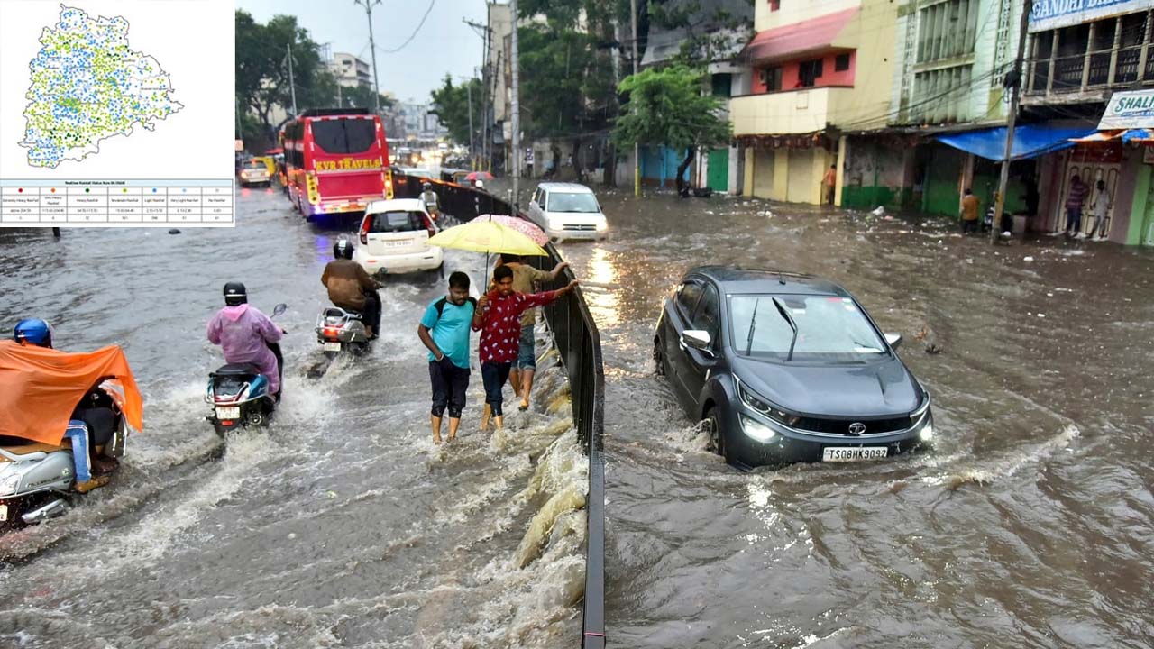 Heavy Rain in Telangana: నేడు భారీ వర్షాలు.. అప్రమత్తంగా వుండాలని వాతావారణ హెచ్చరిక