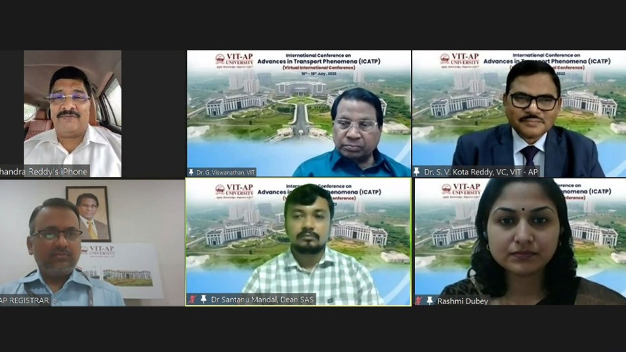 ICATP 2022 : వీఐటీ-ఏపీ విశ్వవిద్యాలయంలో రవాణా దృగ్విషయాలలో పురోగతిపై అంతర్జాతీయ సమావేశం