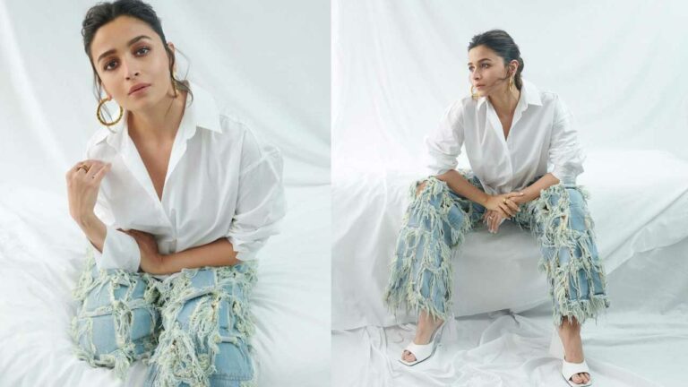 Alia Bhatt: లూజ్ వైట్ షర్ట్ లో అలియా.. బేబీ బంప్ ను దాచేస్తుందే