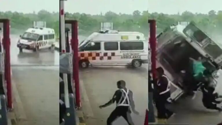 Karnataka Ambulance Crash: ఘోర అంబులెన్స్ ప్రమాదం.. ఒళ్లు గగుర్పొడిచే వీడియో వైరల్