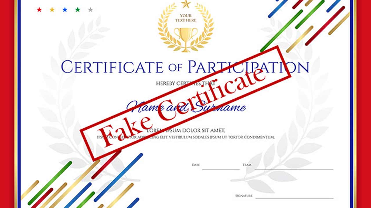 Fake Certificates : Even if you don't get a letter... we will give you a degree..!
