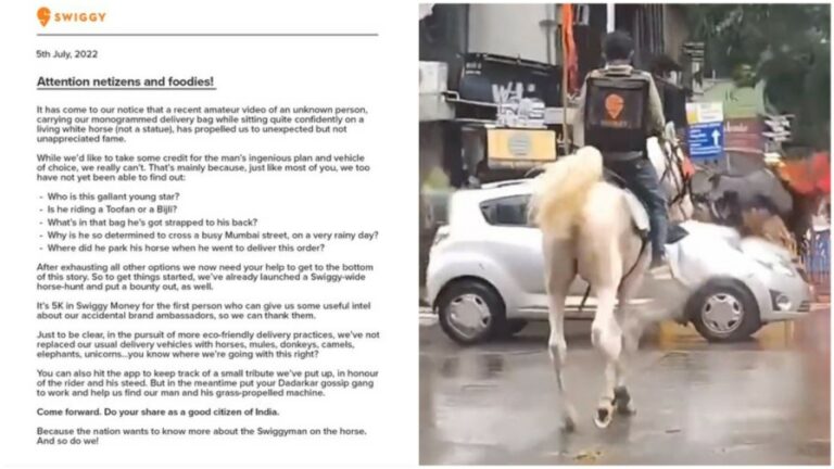 Viral Video News: గుర్రం మీద స్విగ్గీ డెలివరీ బాయ్‌….వీడియోకి జనం ఫిదా