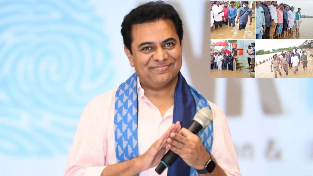 KTR Tweet: వరద సహాయక చర్యలు.. మంత్రులు, ఎమ్మెల్యేలకు కేటీఆర్ ప్రశంసలు