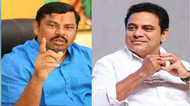 Raja singh Counter To KTR: మంత్రి కేటీఆర్ కి ఎమ్మెల్యే రాజాసింగ్ కౌంటర్