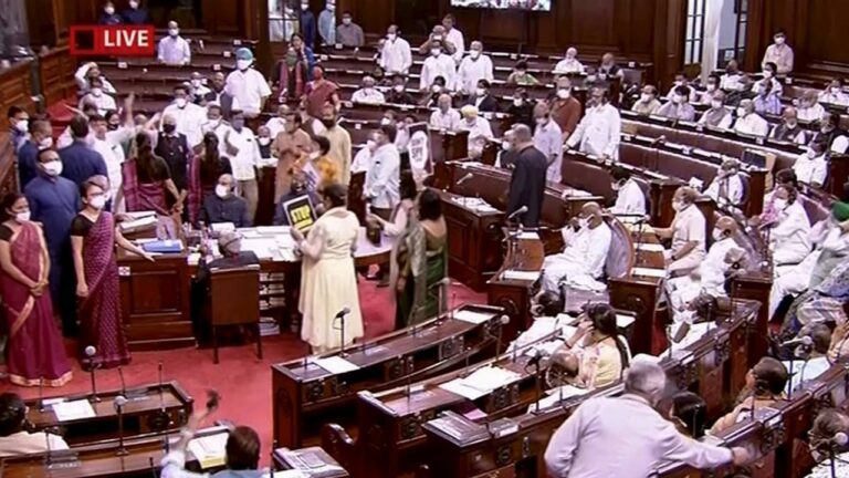 Parliament Monsoon Session: పార్లమెంట్‌ను కుదిపేసిన అధిర్ వ్యాఖ్యలు.. ఉభయసభలు రేపటికి వాయిదా