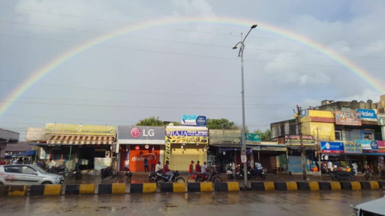 Rainbow in Vikarabad: వికారాబాద్ లో ఇంద్రధనుస్సు కనువిందు