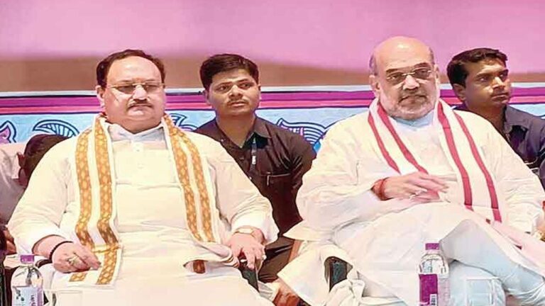 Amit Shah and JP Nadda: బీహార్‌లో అమిత్‌షా.. పదేపదే తెలంగాణ ప్రస్తావన..! ఏంటి విషయం..?