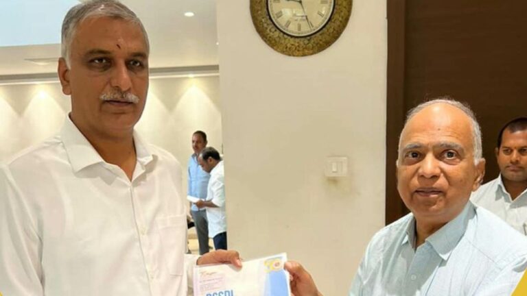 Dr Vasanth Kumar: మంత్రి హరీష్‌రావుతో ఆర్ఎస్ఎస్డీఐ అధ్యక్షులు డాక్టర్‌ వసంత్‌కుమార్‌ భేటీ..