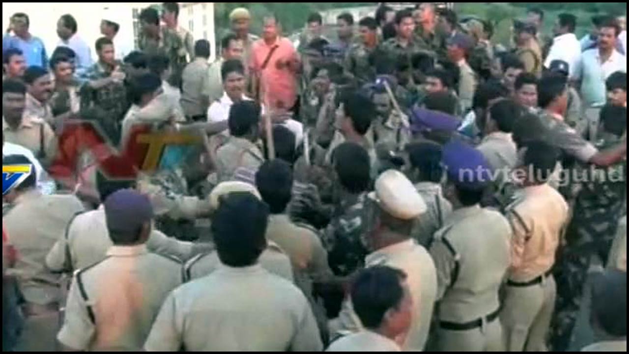 Nagarjuna Sagar: చిచ్చు పెట్టిన వాహనం.. ముదిరిన పోలీసుల వివాదం